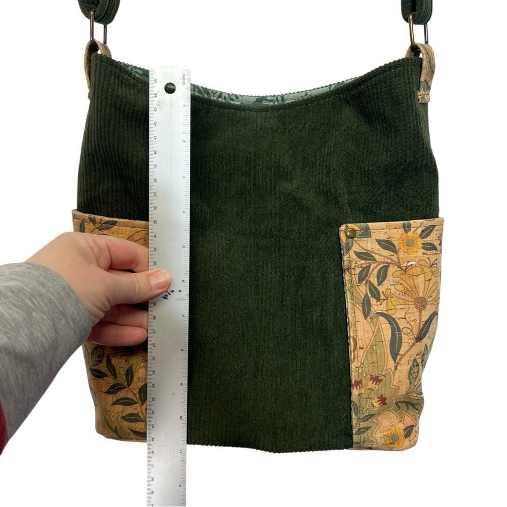 Green Corduroy sewn in Tote Bag - Picture 8 of 13